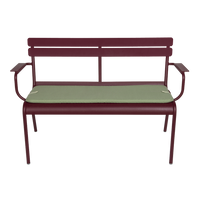 Color Mix Outdoor Bench Cushion, Eucalyptus Green