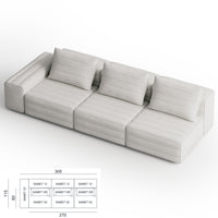 Samet Modular Sofa, Cat C