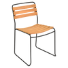 Bistro Folding Metal Chair, Honey