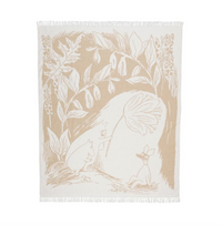 Moomin Cotton Throw 130x170 Beige