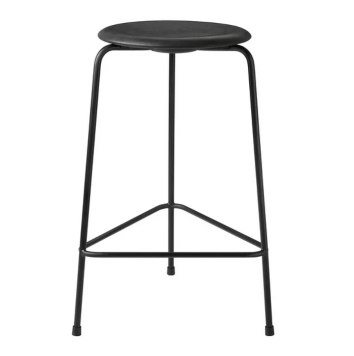 Ex-Display Dot Stool, Chrome & Leather