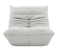 Ex-Display Togo Fireside Chair, Diva Leather Silver