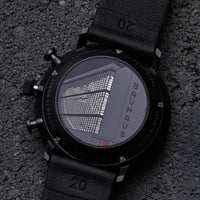 Max Bill Chronoscope Bauhaus Watch, Black 27/4409.02