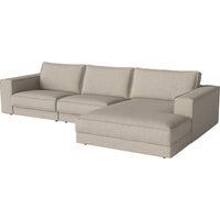 Noora Left Side Corner Sofa, Small Chaise