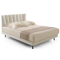 Evisa King Size Bed, Bouclé