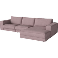 Noora Left Side Corner Sofa, Small Chaise