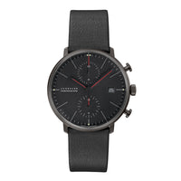 Max Bill Chronoscope Bauhaus Watch, Black 27/4409.02