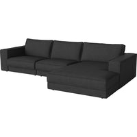 Noora Left Side Corner Sofa, Small Chaise