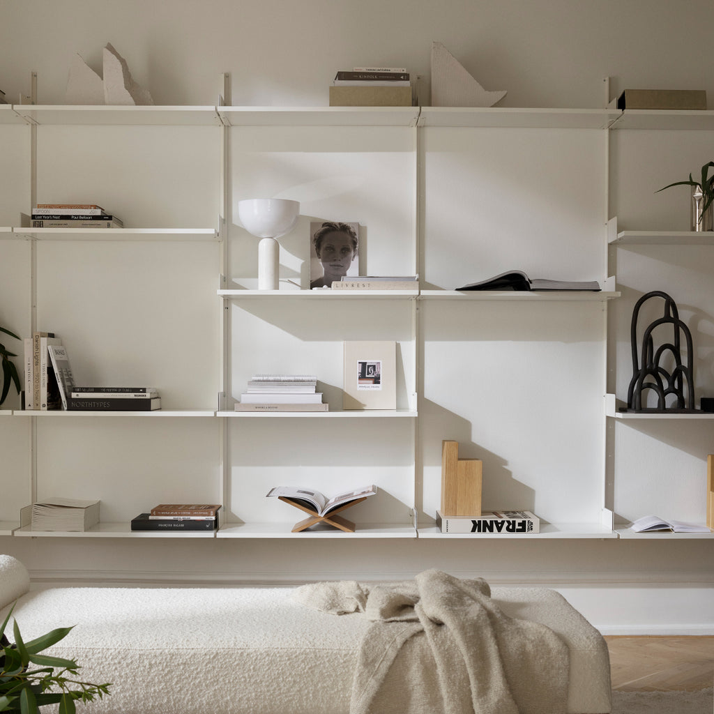 New Works Wall-Mounted Shelving Unit & Cabinet, Oak & Metal – ARIA