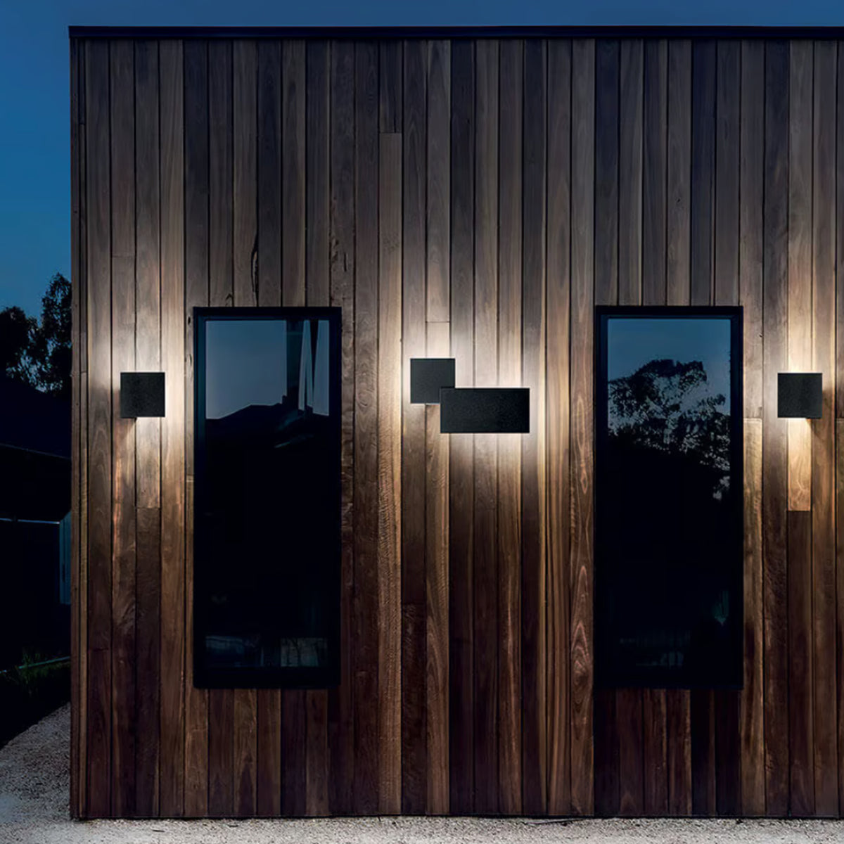 Puzzle Double Outdoor Square Wall Light