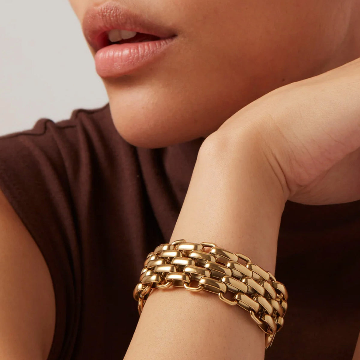 Penelope Chain Bracelet, Gold