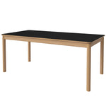 Oiled Oak & Black Laminate Top