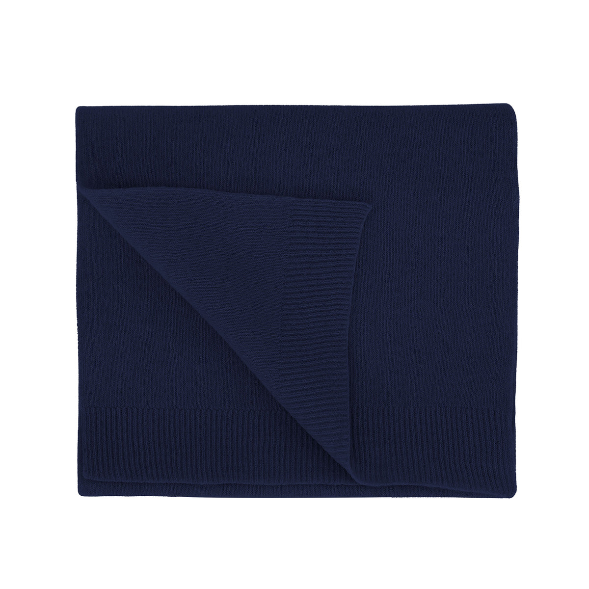 Merino Wool Scarf, Marine Blue