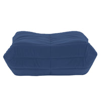 Togo Footstool, Phlox Fabric