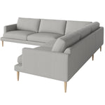 Baize Light Grey, Oiled Oak Feet
