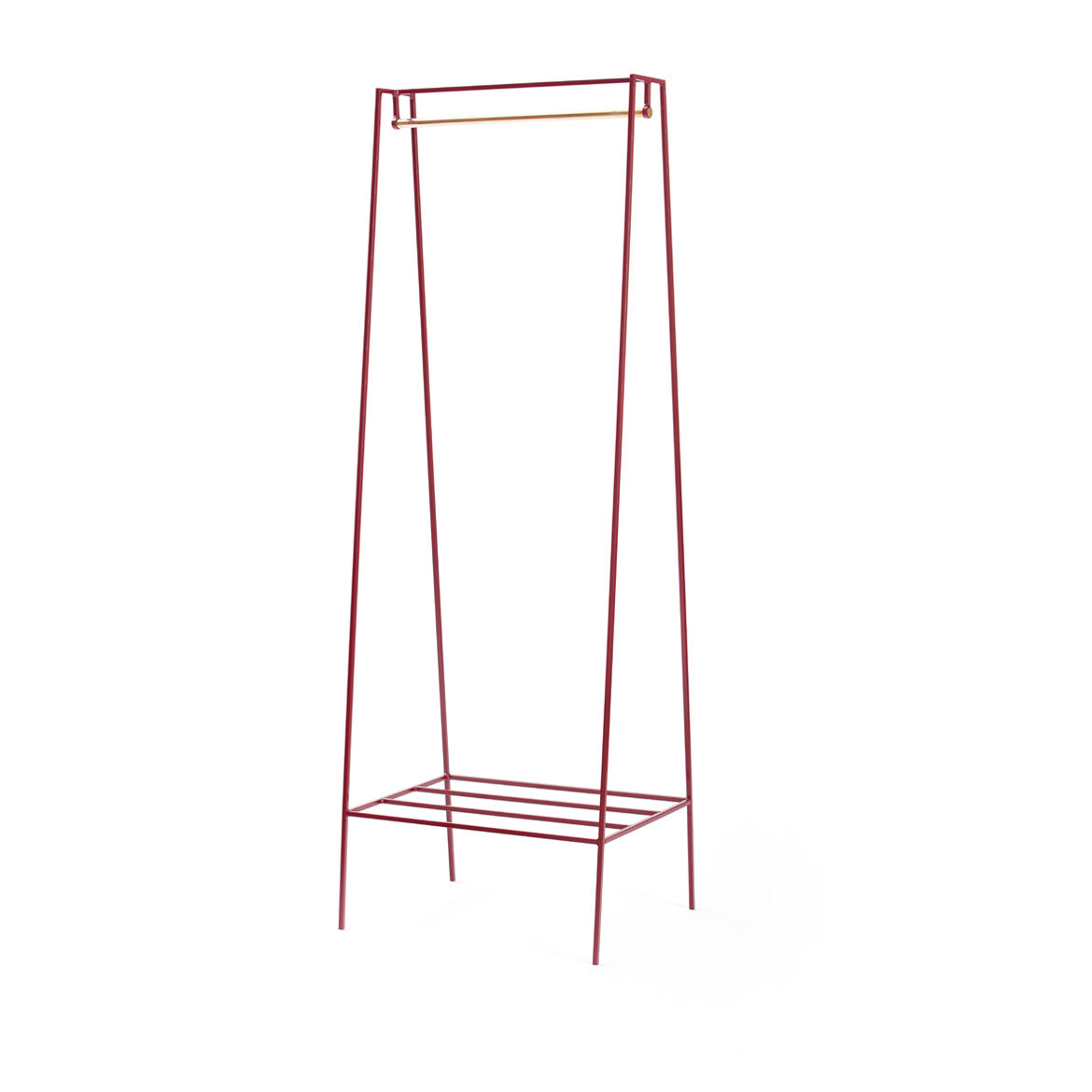 A' Clothes Rail - Brass Pole - AndNew