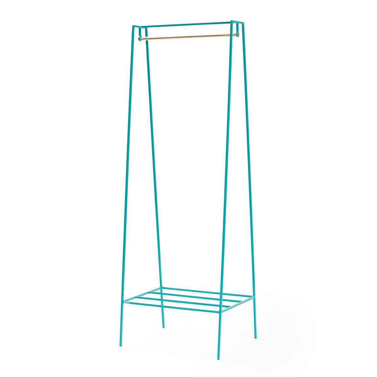 A' Clothes Rail - Brass Pole - AndNew