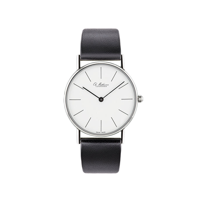 OM2.33.Q Watch, Leather Strap - Ole Mathiesen