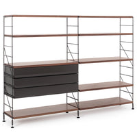 Tria Modular Shelving Unit 1, Black