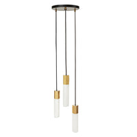 Basalt Suspension Lighting Set, Brass - Tala