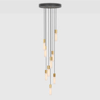 Basalt Suspension Lighting Set, Brass - Tala