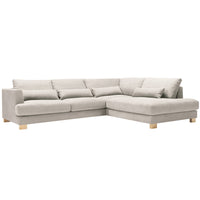 Brandon Set 2 Corner Sofa, Natural