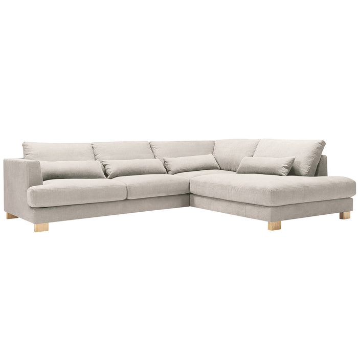 Brandon Set 2 Corner Sofa, Natural