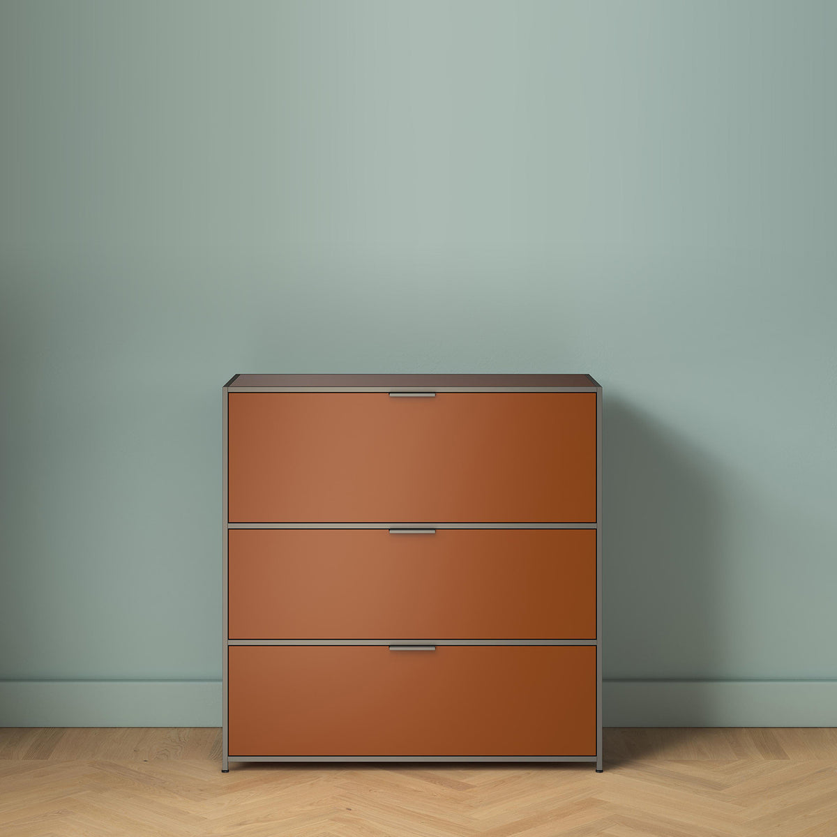 Dita Secretaire Desk, Brick - Ligne Roset