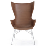 Dark Wood Veneer | Chrome