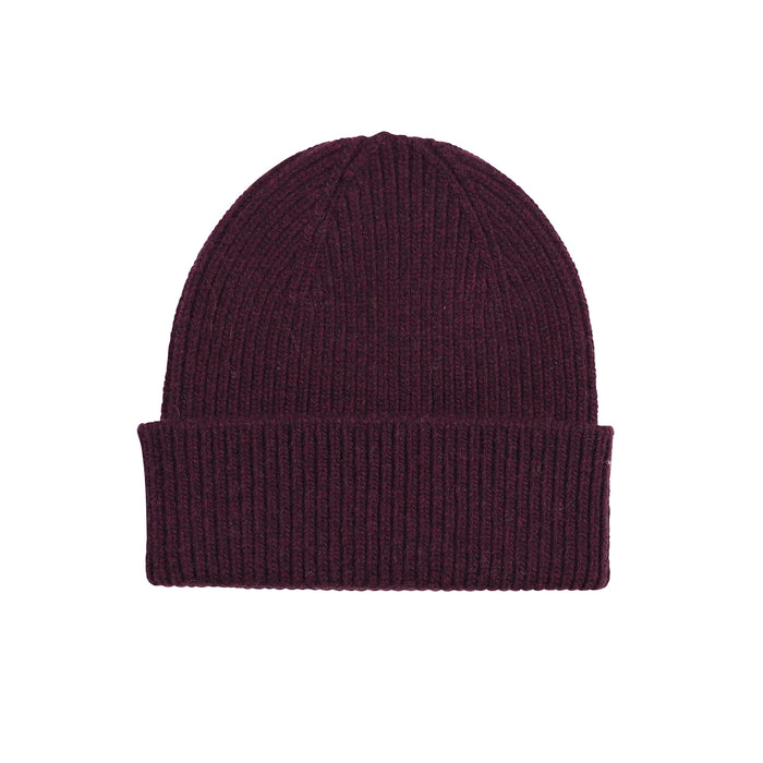 Merino Wool Beanie, Oxblood Red - Colorful Standard