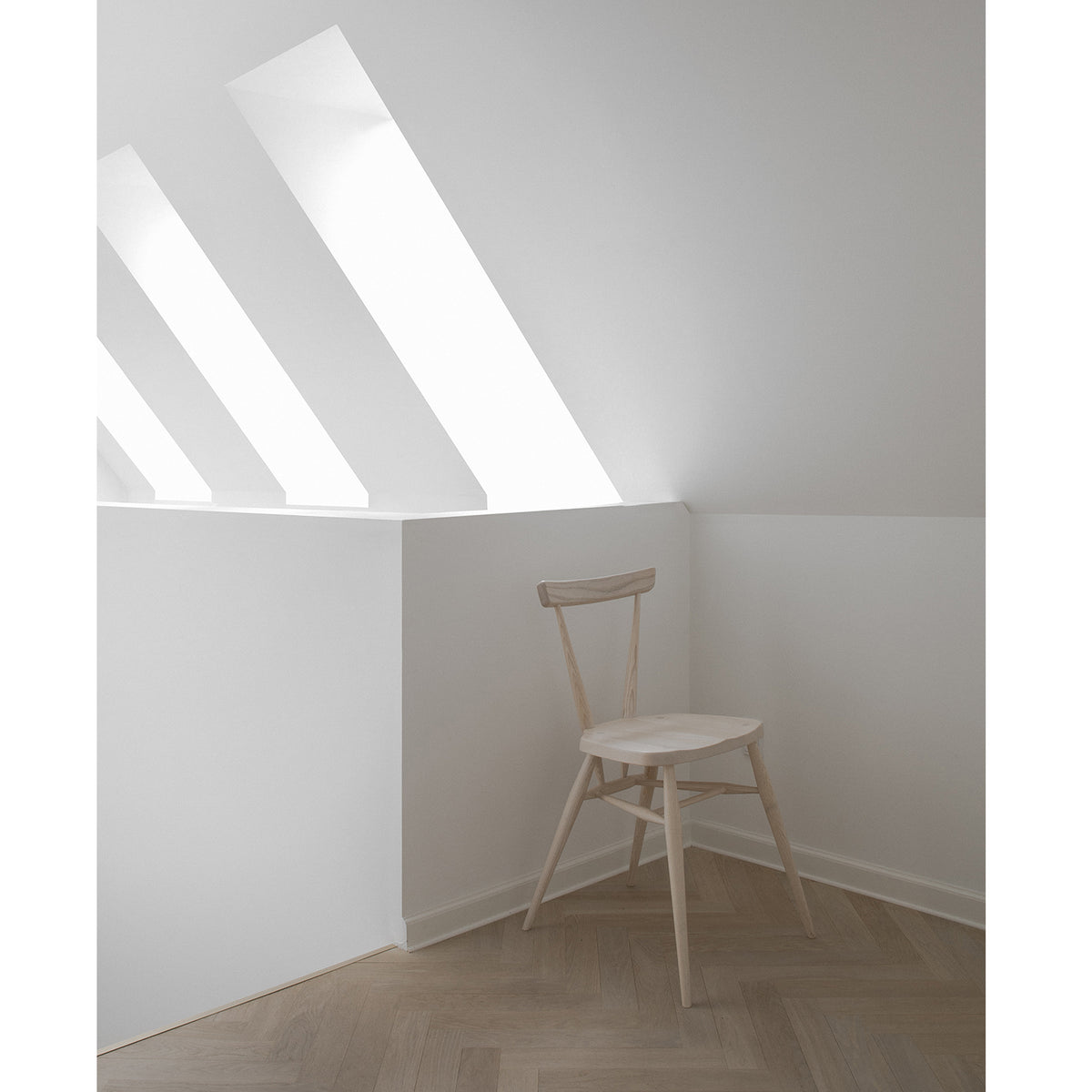 Stacking Chair, Solid Ash - L.Ercolani