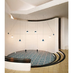 Ceiling/Wall Rose Matt Blue (holds up to 3 lights)