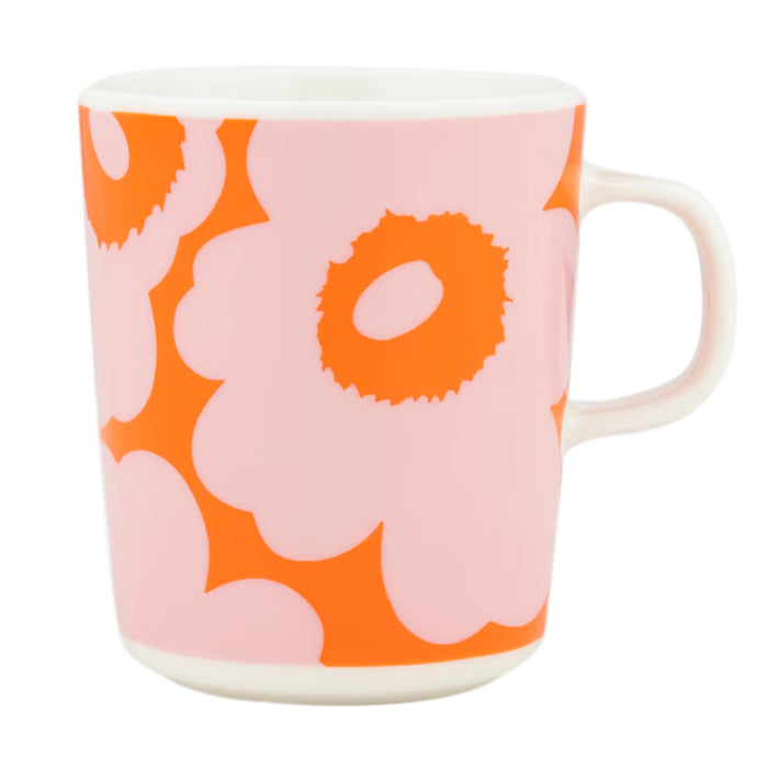 Oiva Unikko Mug, Pink & Orange