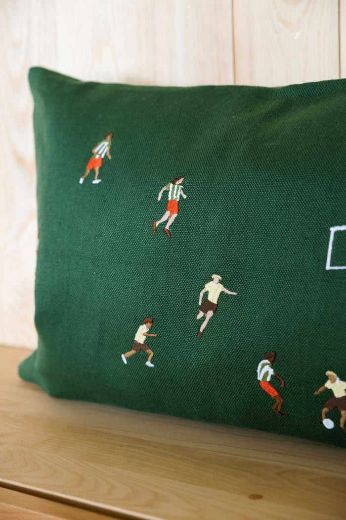 Soccer Embroidered Cushion