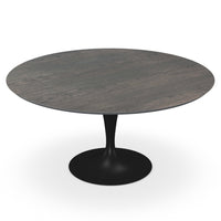 Flute Round Dining Table, Wood