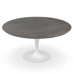Grey Lacquered Oak Top & White Base