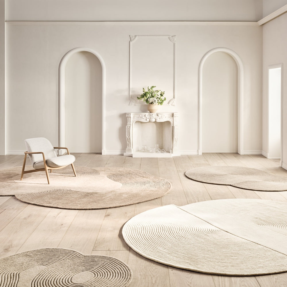 Zen Rug by Bolia, Modern Geometric Circular Rug – ARIA