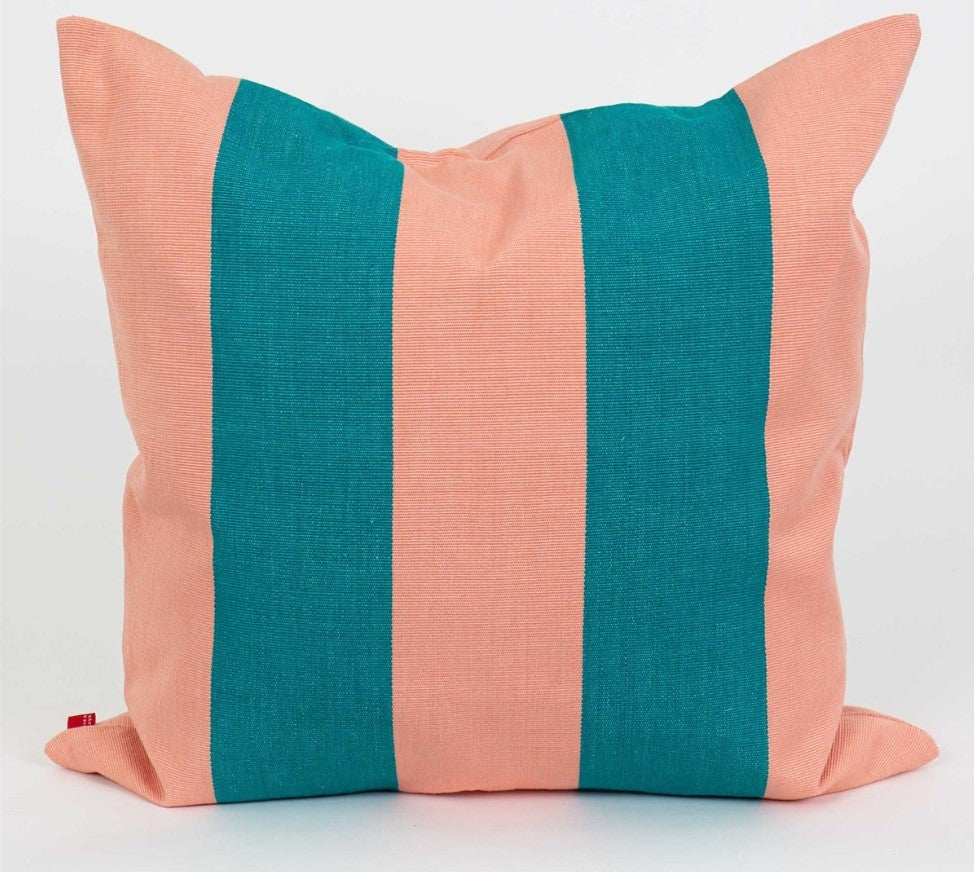Fifi Cushion, Turquoise and Pink