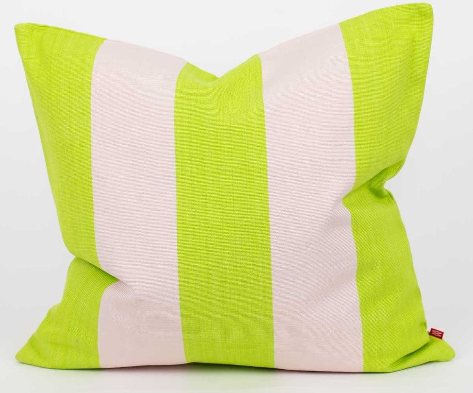 Fifi Cushion, Lime and Beige