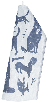 Koirapuisto Tea Towel