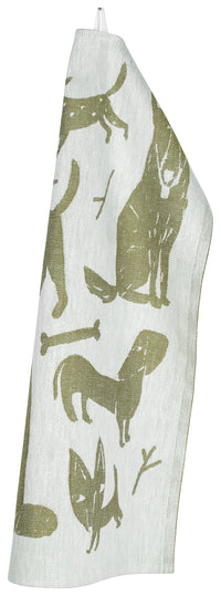 Koirapuisto Tea Towel