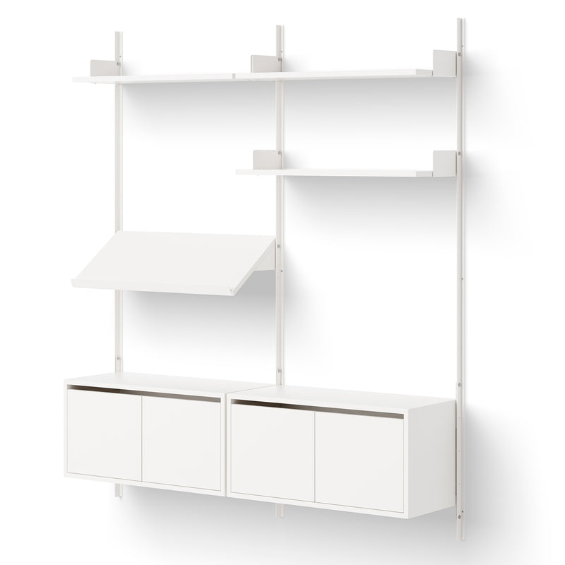 New Works Shelving With Cabinets