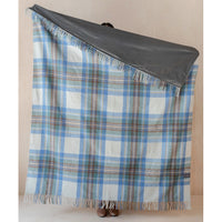 Picnic Blanket, Stewart Muted Blue Tartan