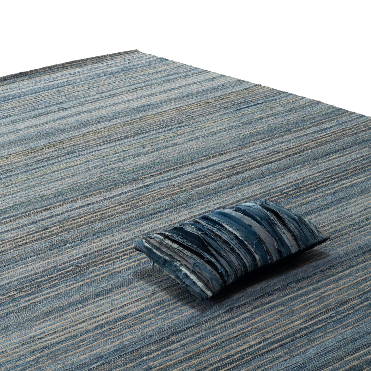 Re-Denim Rug by Ligne Roset, Woven Eco-Friendly Rug, Recycled
