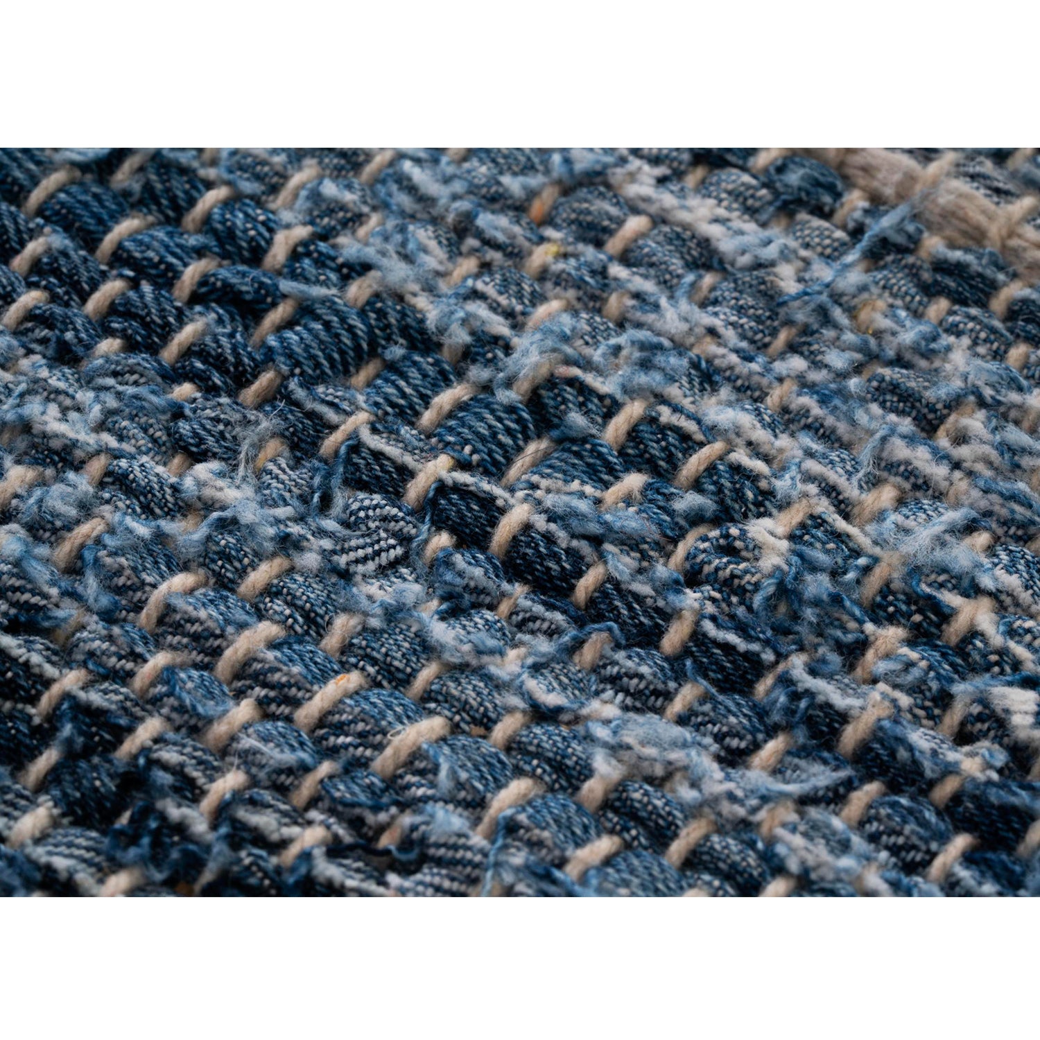 Re-Denim Rug by Ligne Roset, Woven Eco-Friendly Rug, Recycled