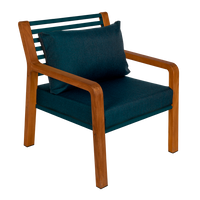 Somerset Outdoor Armchair, Acapulco Blue