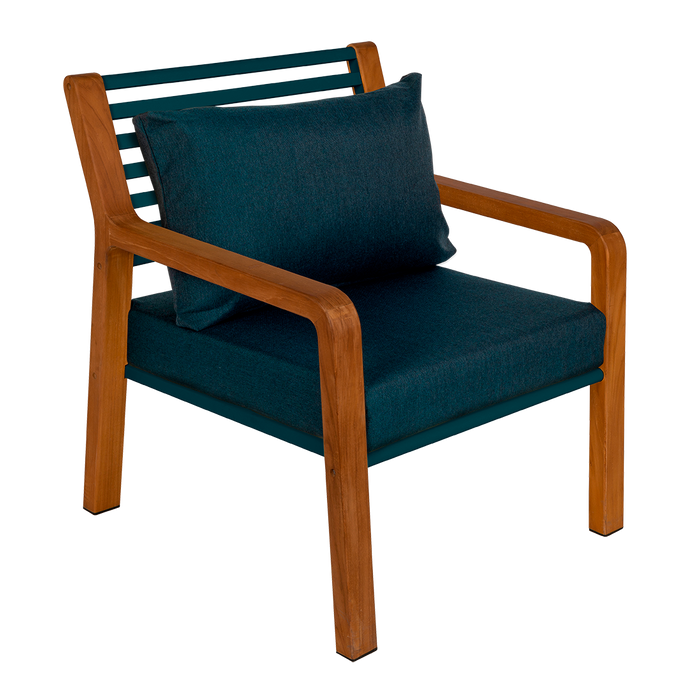 Somerset Outdoor Armchair, Acapulco Blue
