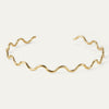Squiggle Choker, Gold
