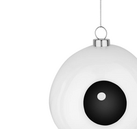 Carol Christmas Baubles, Set of 2