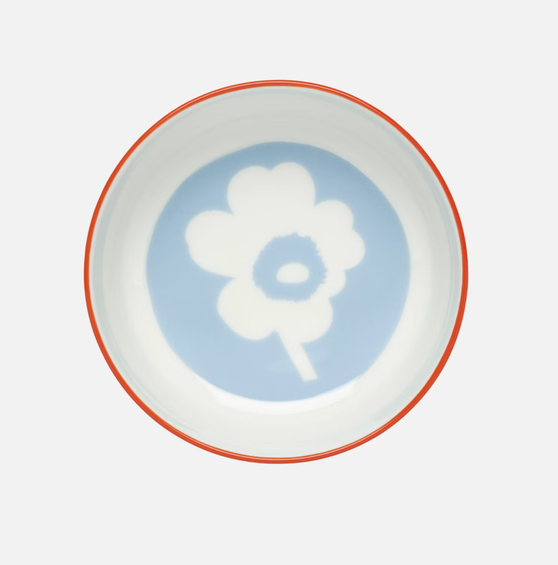 Oiva Unikko Bowl 4dl, Light Blue